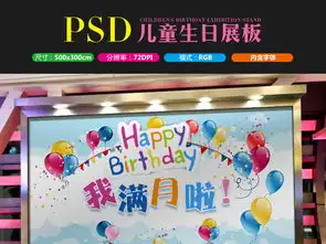 宝宝生日生日派对百日宴背景展板图片设计素材高清psd模板下载29.06mb生日大全