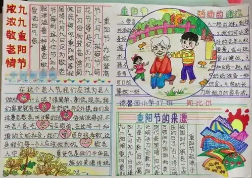 手抄报小学生通用重阳节