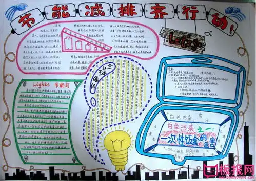 小学生节能手抄报内容,节能减排齐行动