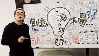 白色黑板报创意不易讲座