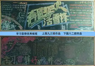 学习雷锋黑板报字体