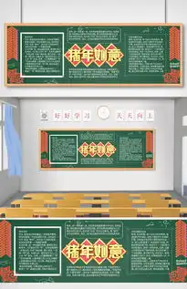 创意春节新年黑板报模板设计图片素材psd分层格式下载其他大全