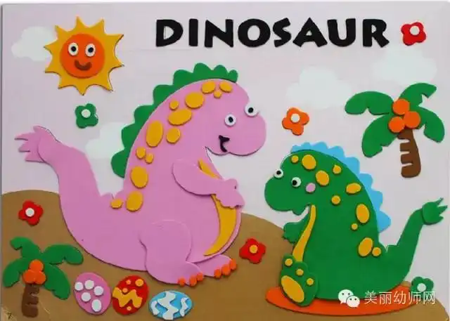 孩子眼中的恐龙世界幼儿园恐龙主题墙设计分享