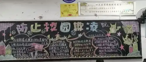霍邱县周集中学加强宣传营氛围远离欺凌护校园