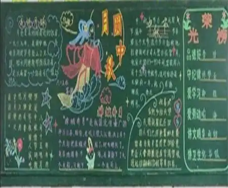 中秋节黑板报发给亲人的中秋节短信祝福