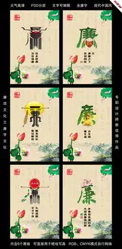 廉政文化之廉字文化一设计图片psd素材下载党建展板大全党政军队类展板编号13952823