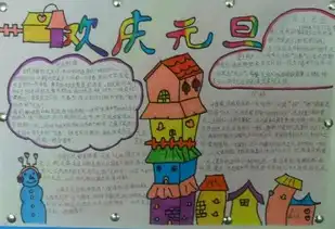 元旦手抄报祝你元旦快乐