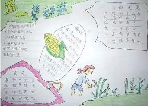 五一劳动节手抄报精选孩子一定能用到赶紧收藏