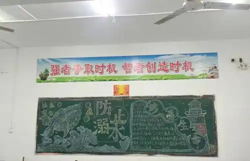 预防溺水珍爱生命皖江高中开展主题黑板报评比活动