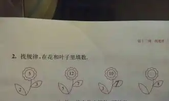 最后一题叶子和花该填哪两个数字,为什么