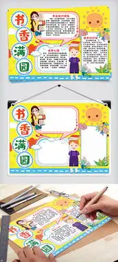 读书小报书香满园小报手抄报word模版图片素材doc格式下载课文阅读手抄报大全