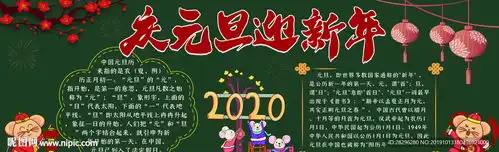 元旦新年黑板报素材