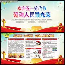 欢庆五一劳动节黑板报设计