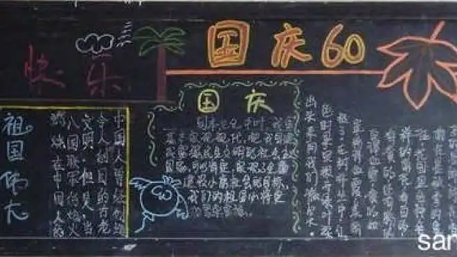 小学国庆黑板报素材内容