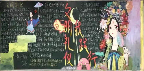 常德市七中开展新学期黑板报评比活动