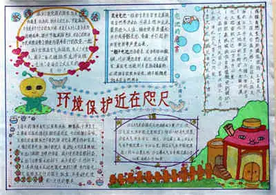 保护环境黑板报图片简单