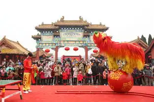 开封翰园庙会上演舞狮绝技曾登奥运舞台获赞