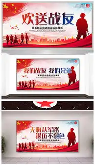 退伍黑板报模板