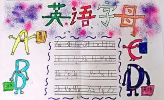 英语字母手抄报二年级
