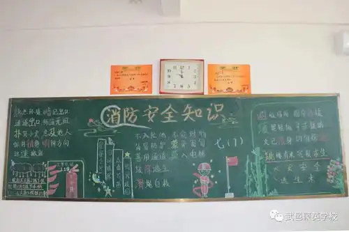 武邑聚英学校安全教育月系列活动主题板报评比