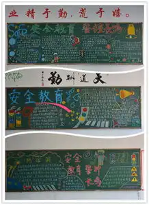 中药学院开展安全教育主题黑板报