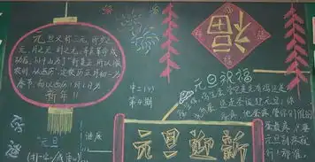 元旦黑板报一年级