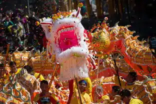 中国各地庆新年舞狮游园花样繁多