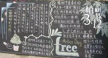 植树节黑板报有意义的植树节