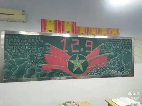 爱国之情,永存我心鹤壁二中开展铭记一二九主题黑板报评比活动