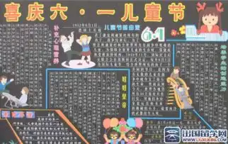 六一黑板报图片