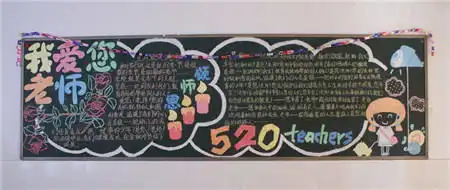教师节黑板报一颗丹心染粉笔