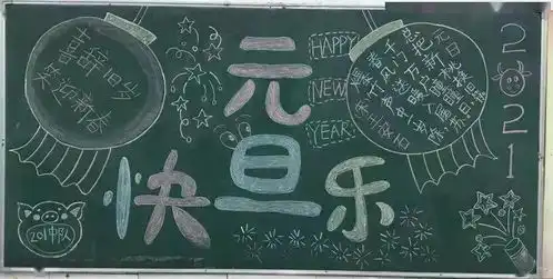 红岭小学开展庆元旦黑板报展示活动