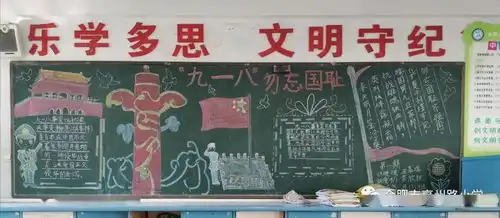 九月份主题黑板报评比
