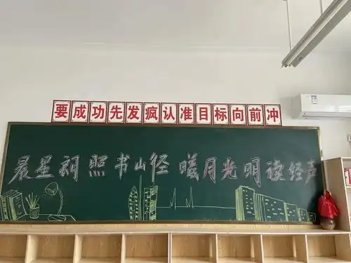 别样校园风丨西斯达城市森林学校老师画数幅励志黑板报静待同学们回笼