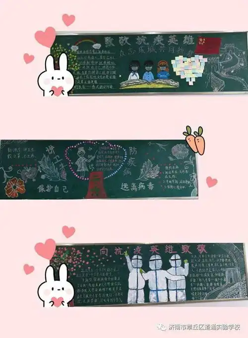 济南市章丘区道通实验学校开展新学期主题板报评比活动