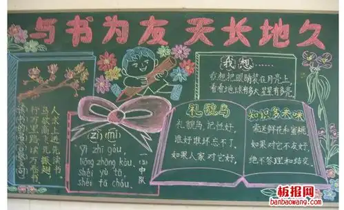 关于读书的黑板报内容满