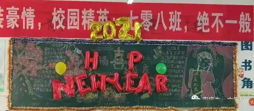 我校开展庆元旦迎新年黑板报展示活动