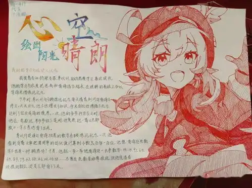 心空晴朗绘出阳光高一手抄报优秀作品展览二