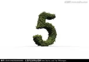 树叶制成数字