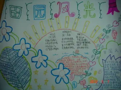 美丽的风景手抄报