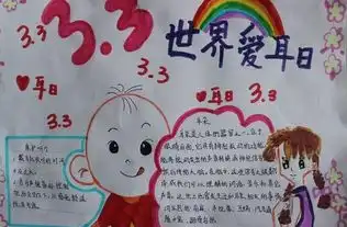 小学生爱耳日手抄报