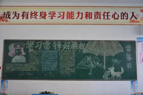 学雷锋主题活动月系列活动之板报评比展示
