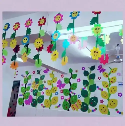 幼儿园环创设计,摆件墙面天花板装饰,美的不要不要的