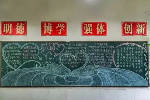 心怀感恩感恩主题黑板报活动