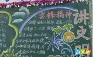 雷锋的黑板报内容