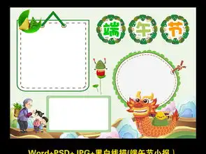 简单漂亮淡黄色端午节小报黑白线描word素材图片端午节手抄报大全worddoc模板下载34.42mb节日手抄报