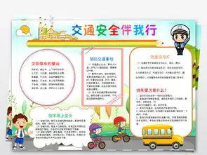 word交通安全小报校园安全伴我行手抄报电子小报图片模板worddoc设计图下载交通安全手抄报大全编号18951043