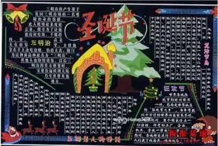圣诞节黑板报高二圣诞节黑板报图片大全
