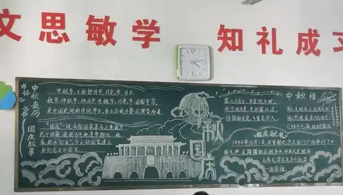 国庆黑板报标题给孩子