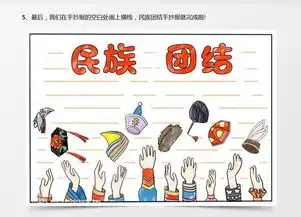 民族团结手抄报简单又好看,民族团结手抄报怎么画word模板下载jpg格式熊猫办公